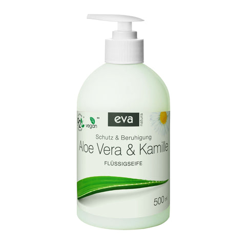 Eva Flüssigseife 500 ml mit Aloe Vera & Kamille für empfindliche Haut