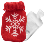 Handwärmer X-MAS rot mit Schneeflocke