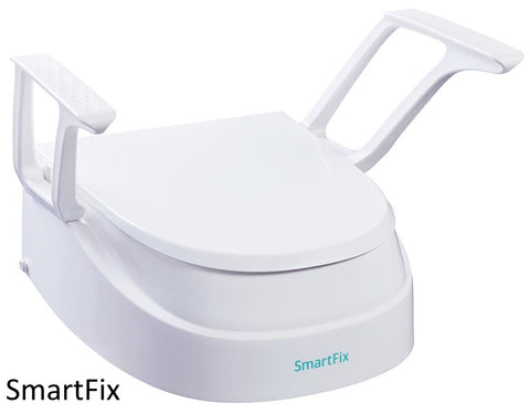 SmartFix Toilettensitzerhöhung mit Armlehnen – Höhenverstellbar, Klappbar & Hygienisch